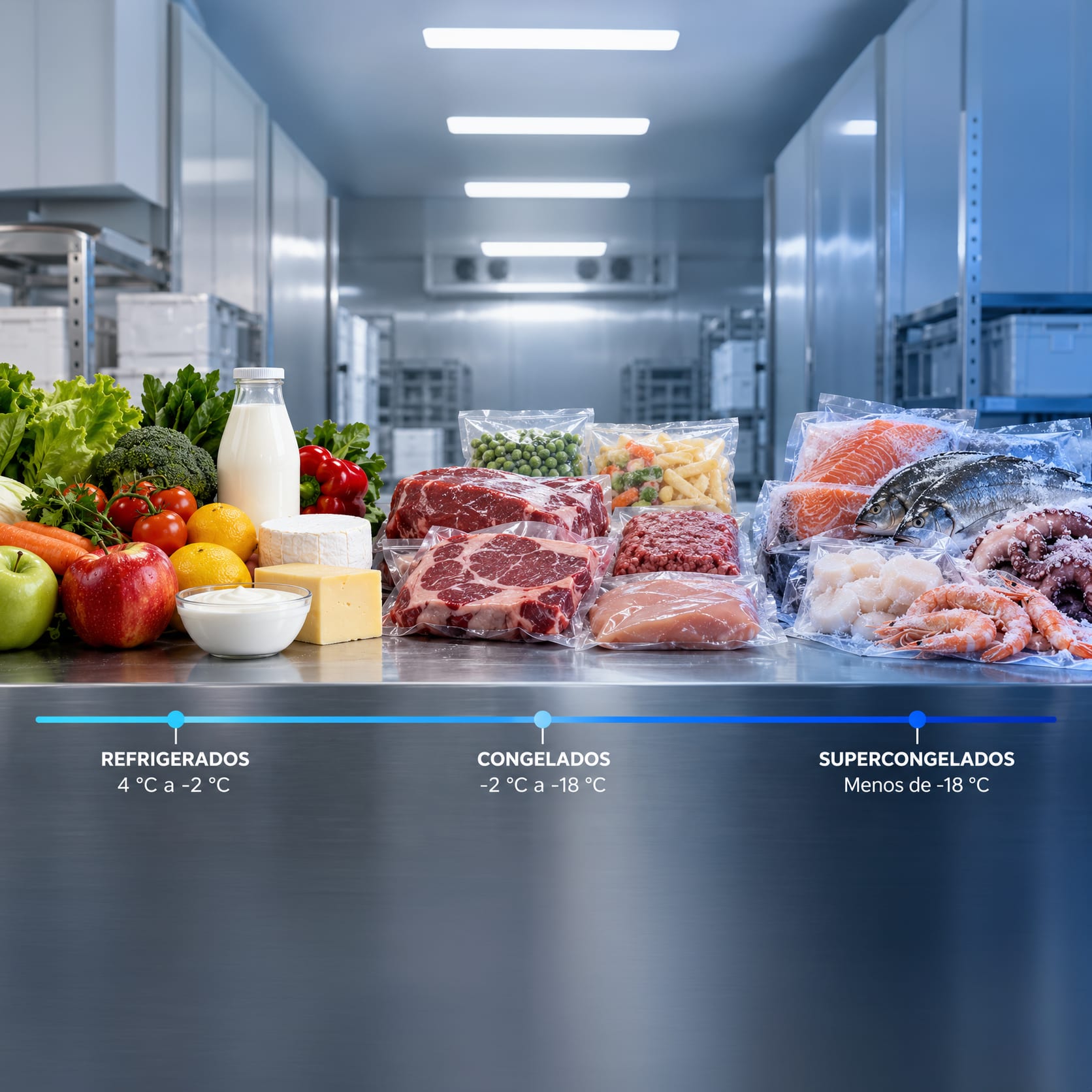 ¿A qué temperatura se deben transportar los alimentos?